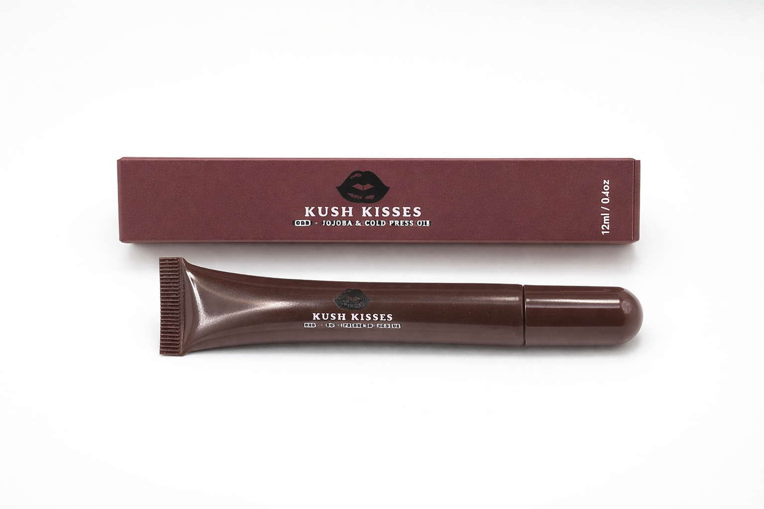 Brown lip gloss