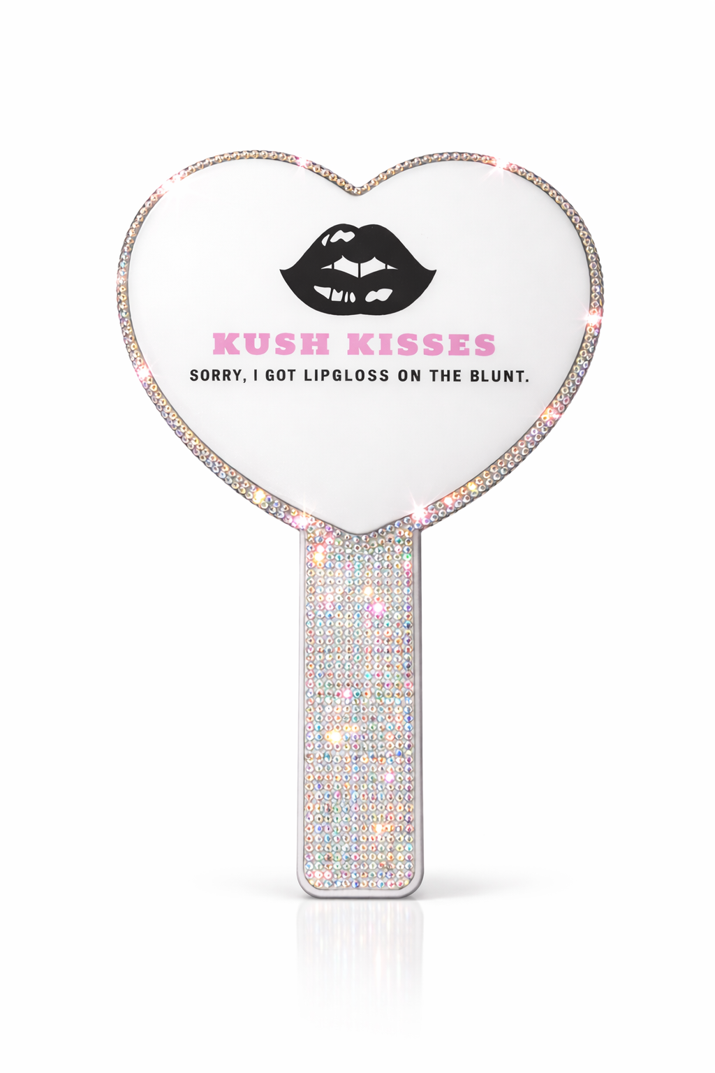 Kush Kisses hand held mirror